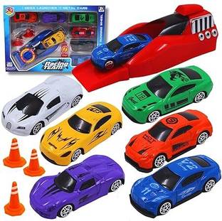 My Baby Love Rapid Car Launcher Game for Kids Toy with 3 Metal Master Cars