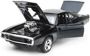 Baba Fab Dodge Challenger Pull-Back Die-Cast Car with Light & Sound | Best Vehicle Toys