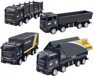 MANAKI ENTERPRISE Transport Car Carrier Container TrucksFriction Truck playset Toy Recovery Tanker