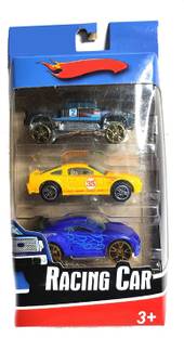 Cabin Hut Die Cast Hot Metal Speed Racing Cars | Free wheels 3 in 1 Car Set for Kids Play