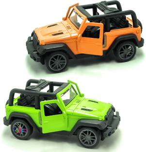 Toyco Pack of 2 Alloy Metal 1:43 Scale Mini Toy Car Combo Set (Open Door & Pull Back))