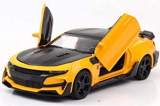 UKAXA 1:32 Diecast Metal Model Car Chevy Camro Toy Car For Kid Sound and Light cars