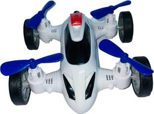 HK Toys Kids Friction Powered Kids Fly Car Toys - Inertia Four-Axis, Look Like A Drone