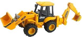 Adhira Toys Plastic Construction Realistic Engineer Vehicle Pushdozer Excavator01