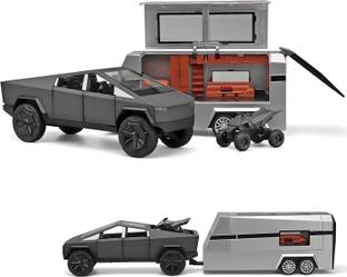Akvanar 1:32 Tesla Cybertruck Pick-Up Trailer with 6 Openable Doors pc 1