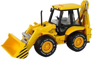 Zest Excavator Bulldozer Toy 2-in-1 Realistic Engineer Friction with Light and Sound