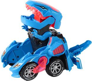 KTRS Dinosaur Transforming Car Electric Robot LED Transformation Car Auto