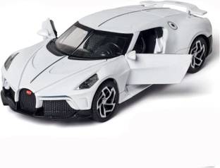 PEZYOX Diecast Bugatti La Voiture Noire Toy Car Scale Model
