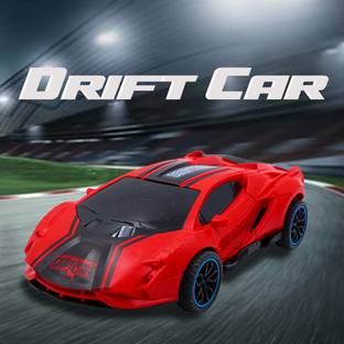 Toy Bharat Friction Drift Car/ 360° Drift, Friction Powered, Rubber Tyres, Push & Go Car