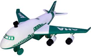 Noni HINDAL Aeroplane Unbreakable Plastic Pull Back Toy for Kids Friction Powered Toy