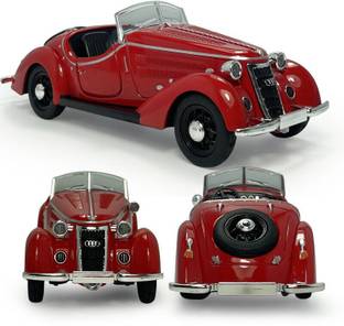 ATRI 1:32 Scale Die Cast Metal Vintage Model Pull Back Car Toy with Lights Sound