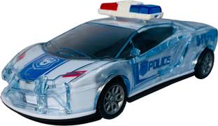 A R ENTERPRISES Police Car with Lights, Powered, Music and Siren Sound Car Toy for Kids