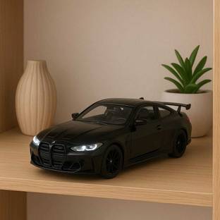 GKNEX BMW M4 1:32 Alloy Diecast Car Toy with Lights, Sound & Pull Back Action