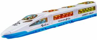 Joyfull Emu Speed Train for Kids with 3D Flashing Lights & Music | High Speed Bullet Train for Toddlers with 3D Lighting and Musical Fun Sounds | Musical Toy Train, Multicolor