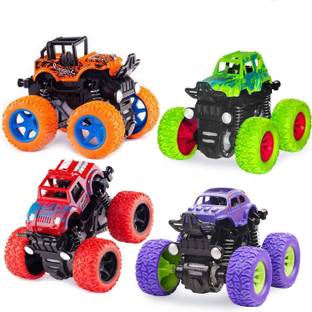 KELOSK Monster Truck Stunt Car toy for kids Push & Go Powered Cars 360° Drift Car Toys