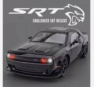 Devdhan 1:24 Dodge Challenger SRT Hellcat Alloy Car Model Diecasts Metal Sports Car Mode
