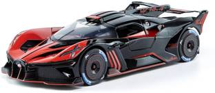 UKAXA 124 Bugatti Bolide Metal Diecast Car Lights Music Pull Back Car Toy for Kids Boy