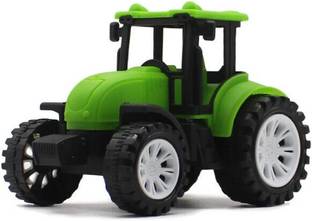 neoinsta shopping Small size friction powered tractor engine toy for kids green color