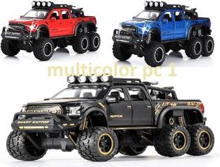 Akvanar 1:24 Ford Raptor F150 metal Diecast Light Sound Pickup Truck Pull Back pc 1