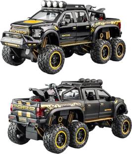 ZHASK Alloy Die Cast Metal Car Pull Back 1:24 Raptor Toy