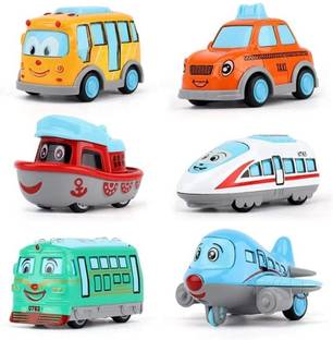 SPENOP Die-cast Metal Mini Cars Set Cartoon Train