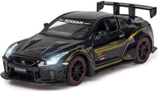 UKAXA 1:32 Diecast Metal Nissan GTR R35 Alloy Pull Back Light Sound Toy Car Die Cast