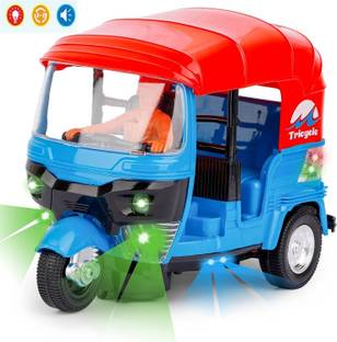 Galactic Auto Rickshaw Toys Tricycle Sound & Light 360 Degree Toys