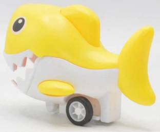 Bestie Toys Press And Go Shark Animal Vehicle Toy