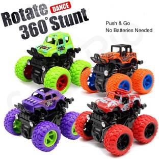 Nutriverse Friction Powered Mini Monster Cars for Kids With Big Rubber Tires_FK14