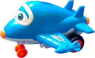 Caught Trendy Transforming Cute Aeroplane Toys Figure 2 in 1 Flying Push n Go Toy