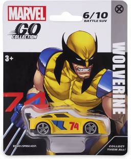 Marvel Go Wolverine Diecast Battle SUV Toy Car