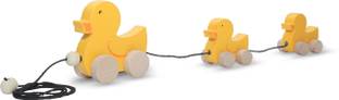 Feelto Wooden Pull-Along Duck Family Toy