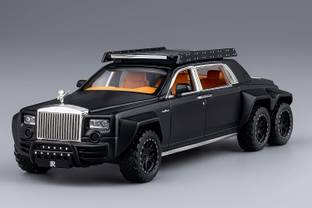 ZUNBELLA Rolls Royce 1:32 Scale Metal Die Cast Car With Open Door, Light & Sound For Kids