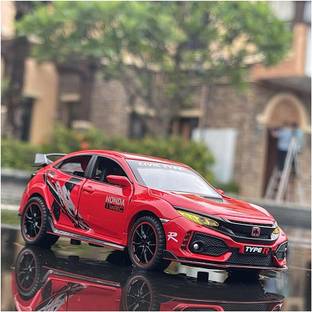 DARVICE 1:32 Die Cast Scale Model Civic Type R Car Diecast Metal Car Toy Car For Kids