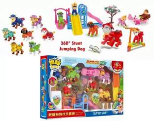 SR Toys Cartoon Paw Patrol Toys For Kids,Rescue Dog Happy set