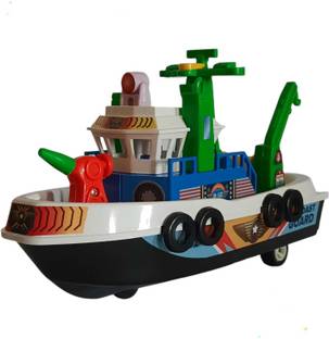Shree Jee SHINSEI CITY HARBOUR BOAT (MULTICOLOUR) COLOUR MAY VARY PULL BACK & GO ACTION
