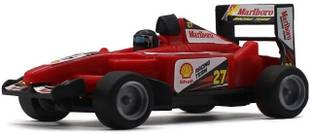 neoinsta shopping Small size plastic mini formula one racing car red color toy for kids