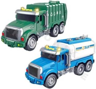 SARJUDAS ENTERPRISE Garbage & Water Dispenser Truck Toys for Boys Large Trash Truck