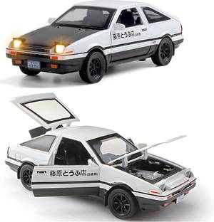 SR Toys 1:32 Scale Toyota AE86 Initial D Model Car-Exclusive Alloy Metal Pullback Toy