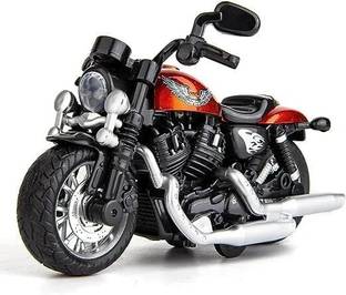 SARJUDAS ENTERPRISE Harley Motorcycle Model, DieCast Mini Toy Motorcycle, Pull Back Toy
