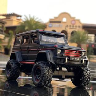 DARVICE 124 4X4 Die Cast Metal Car Diecast Scale Model Light Sound Pullback Toy Cars