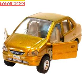WooZee TATA INDIGO Miniature Pull Back Car with Doors Openable
