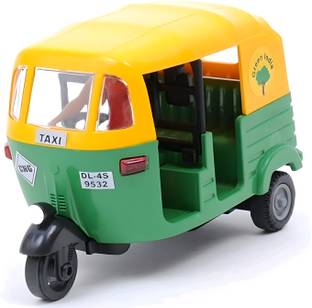 Zenex store Auto Rickshaw Toys, Bump & Go Auto Rickshaw Toy for Kids, Toy Vehicles
