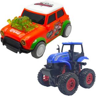 Vaniha Unbreakable Four-Wheel Drive Friction Powered Diecast Toy Set-A135