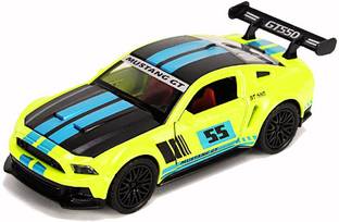 Storex Mustang GT Die Cast Car Metal Sports Car with Push Back Doors - Lights and Sound