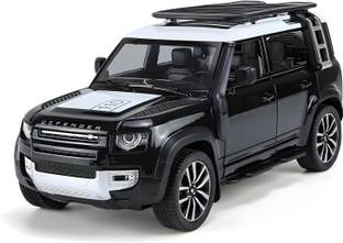 Toybot 1:32 Scale Die-Cast Defender Toy Car - Openable Door & Hood Metal Body, Pullback