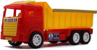 neoinsta shopping Friction Powered Plastic jcb dumper construction truck Red|Yellow toy(big)