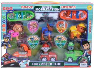 The Simplifiers 7 pcs/Set Paw Patrol Toys Super Dog One Key Can Deformation Toy