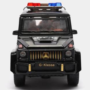 UKAXA 132 Diecast Model Car Police Toy Car for Kids G Wagon Metal Light Sound Pullback