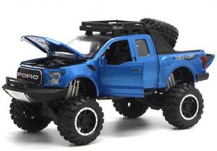 ARNIYAVALA 4x4 Ford Raptor F150 Pickup SUV Monster Big Wheels 1:32 Diecast Metal Model Car